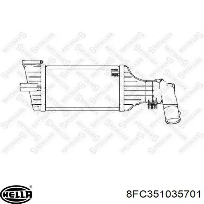 8FC351035701 HELLA Radiador de aire acondicionado