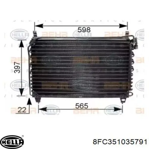 Aire acondicionado capacitor Mercedes A126830127064 precio, desde 250,96 EUR