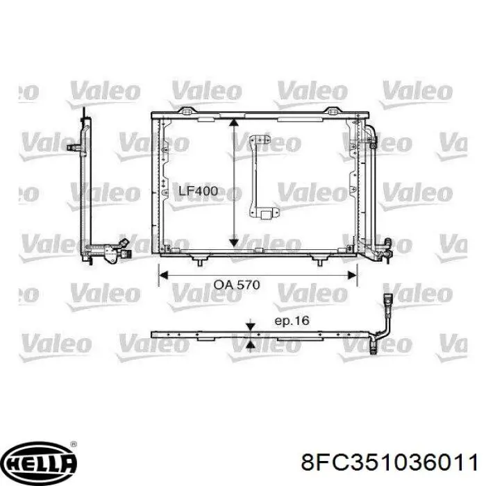 Comprar 2028300870 Mercedes Condensador de aire acondicionado