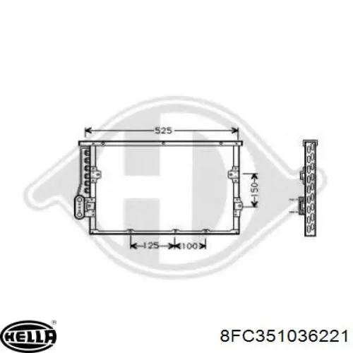 Condensador BMW 64536977492