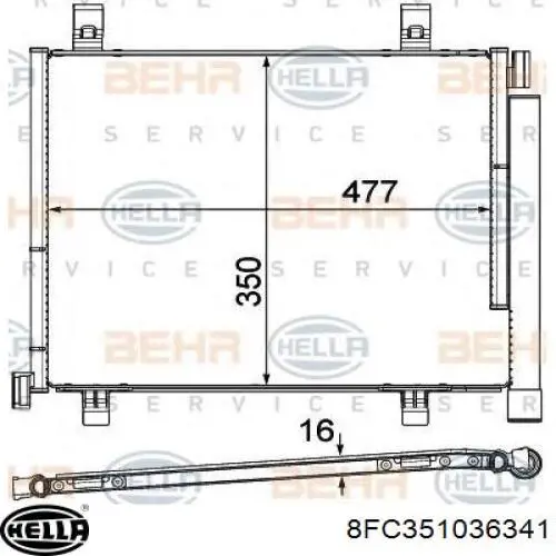 Condensador BMW 64538398181