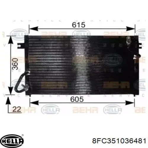 Comprar MB657375 Mitsubishi Condensador de aire acondicionado