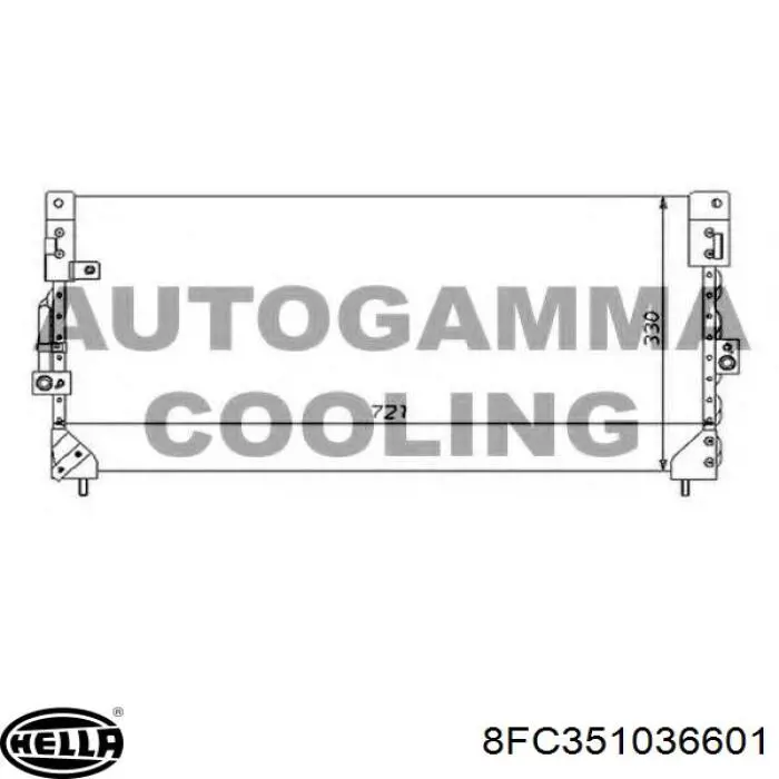 Condensador aire acondicionado Toyota Land Cruiser  (J8)