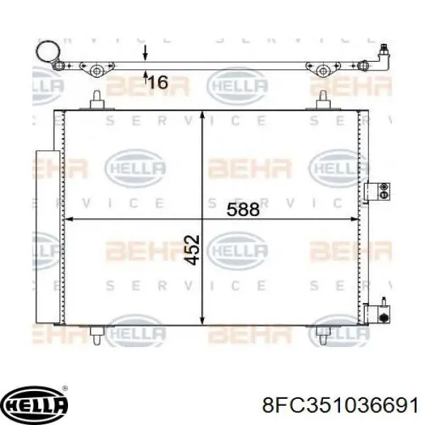 Condensador Mercedes 1408300570