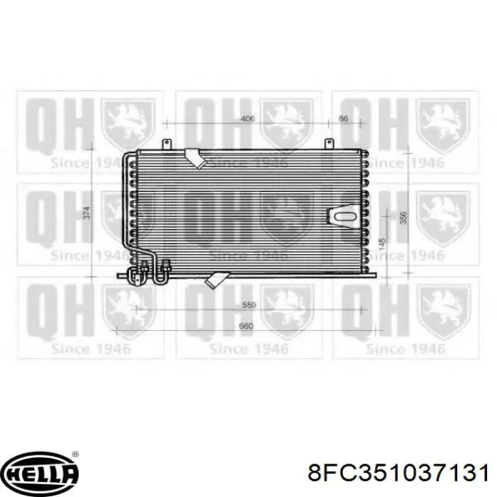 Comprar 64538390956 BMW Condensador de aire acondicionado