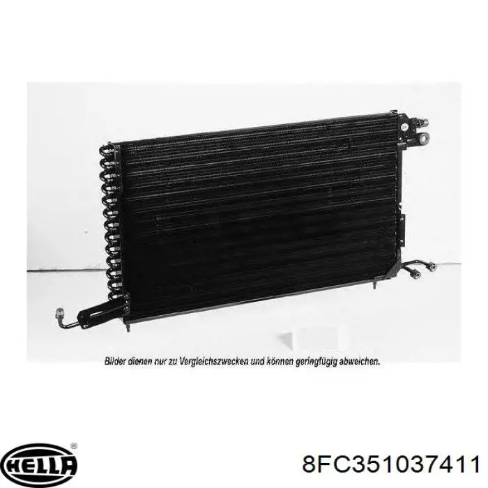 Condensador aire acondicionado 191820413E VAG
