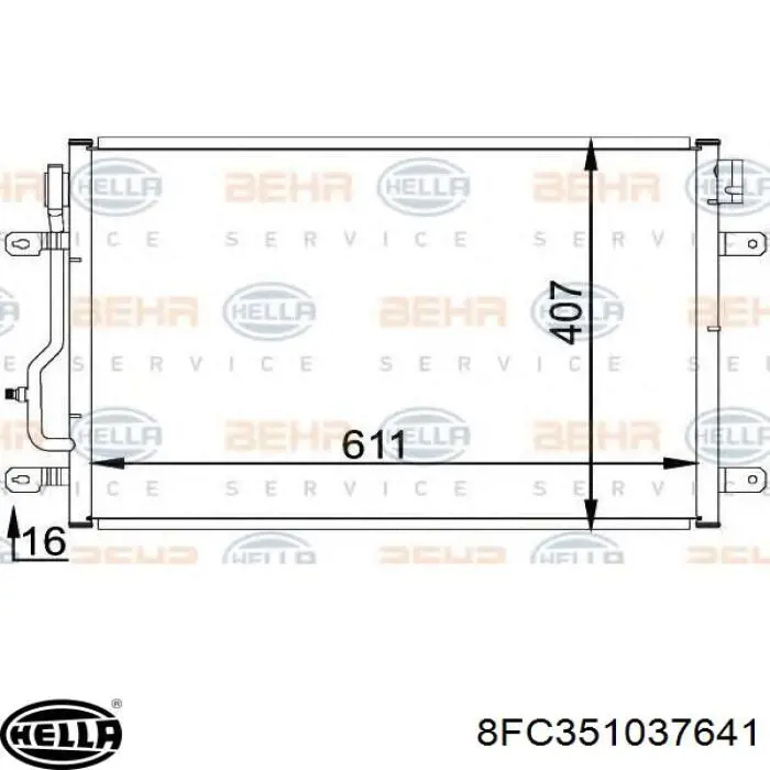 Condensador aire acondicionado 9171651 Volvo