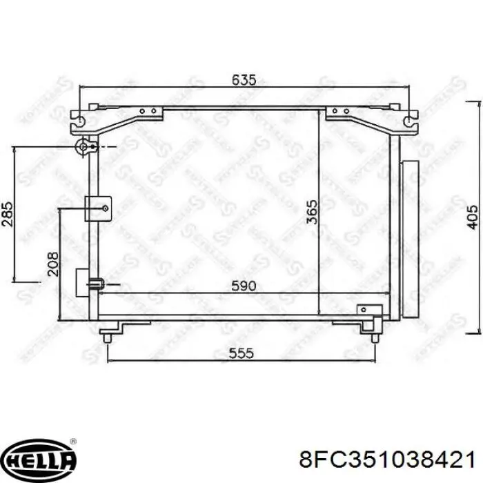 Comprar 035308 Peugeot/Citroen Condensador de aire acondicionado