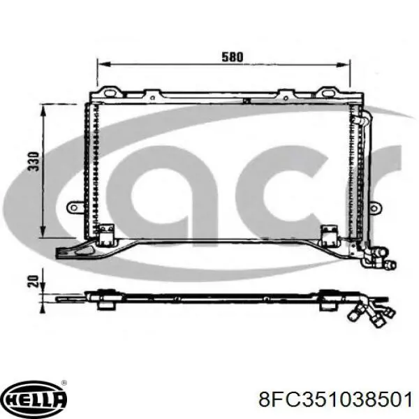 Comprar 2108300470 Mercedes Condensador de aire acondicionado