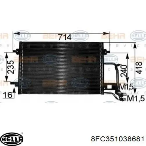 Comprar 667213 ERA Condensador de aire acondicionado
