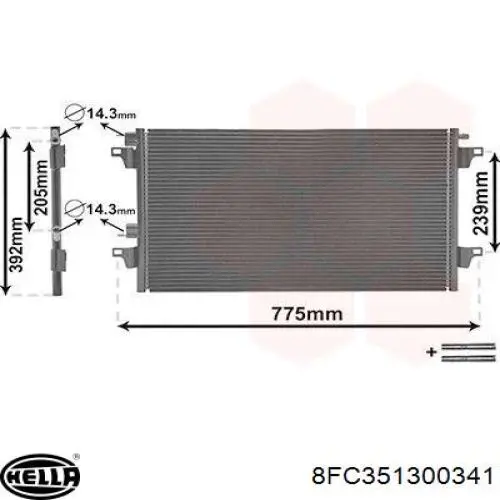 Aire acondicionado capacitor Renault (RVI) 8200008763C precio, desde 63,71 EUR