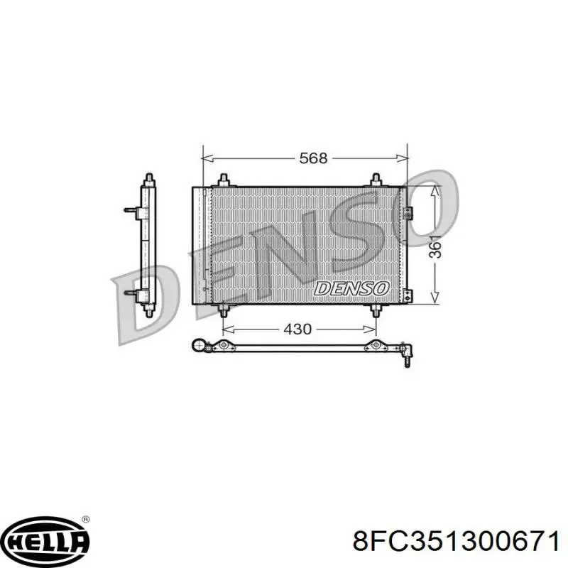 Condensador aire acondicionado AC849373 Maxgear