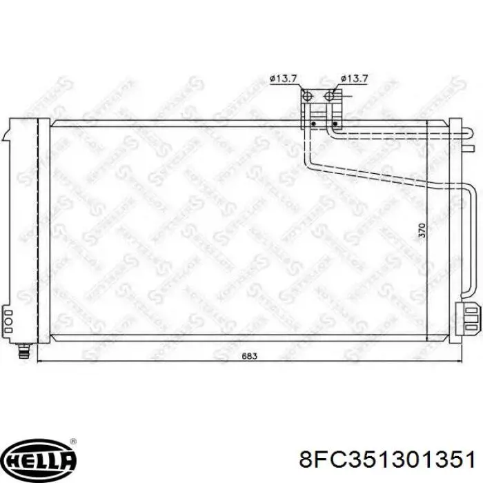 Condensador Mercedes 2035000554