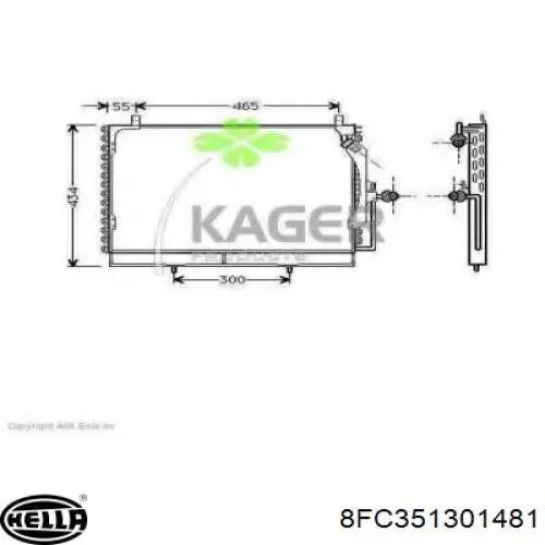 Comprar A124830197064 Mercedes Condensador de aire acondicionado
