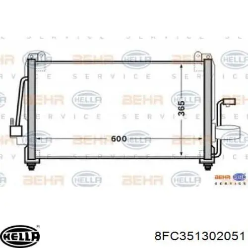 Condensador aire acondicionado 96262800 General Motors