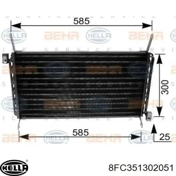 Condensador General Motors 96262800