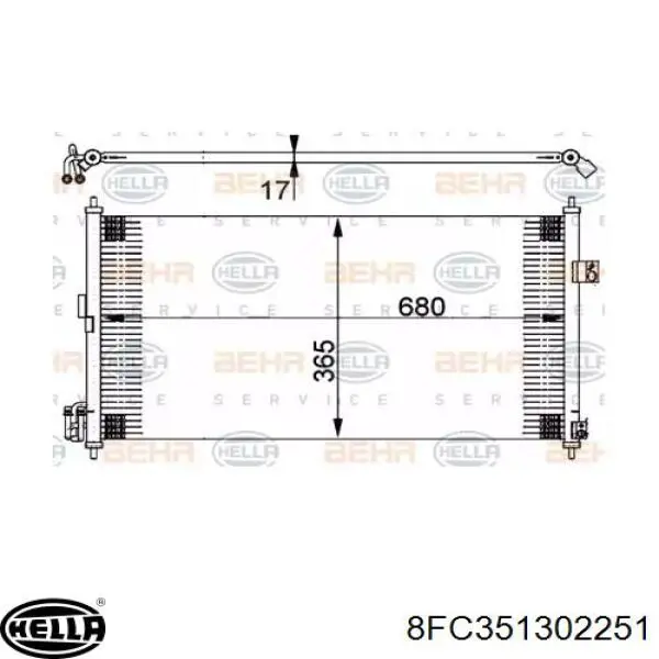 Comprar 921008H311 Nissan/Infiniti Condensador de aire acondicionado