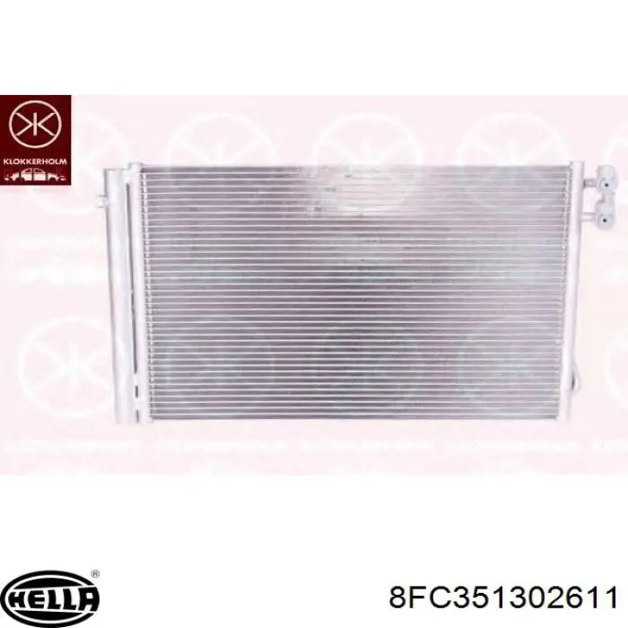 64539206300 BMW Radiador de aire acondicionado