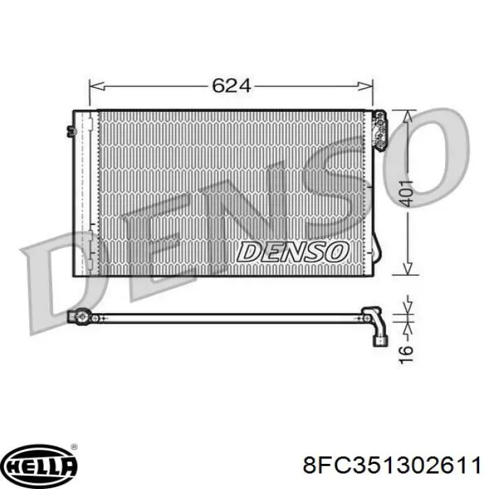 Aire acondicionado capacitor BMW 64539206300 precio, desde 82,40 EUR