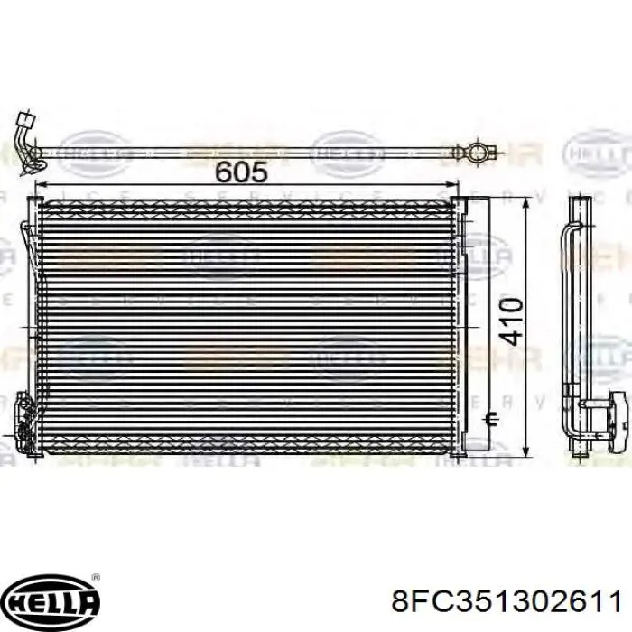 Condensador BMW 64539206300