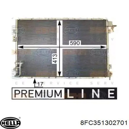 Condensador aire acondicionado 42260095 AND