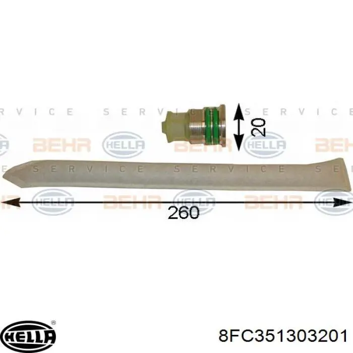 Comprar 8FC351303201 HELLA Condensador de aire acondicionado