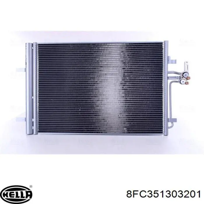 8FC351303201 HELLA Radiador de aire acondicionado