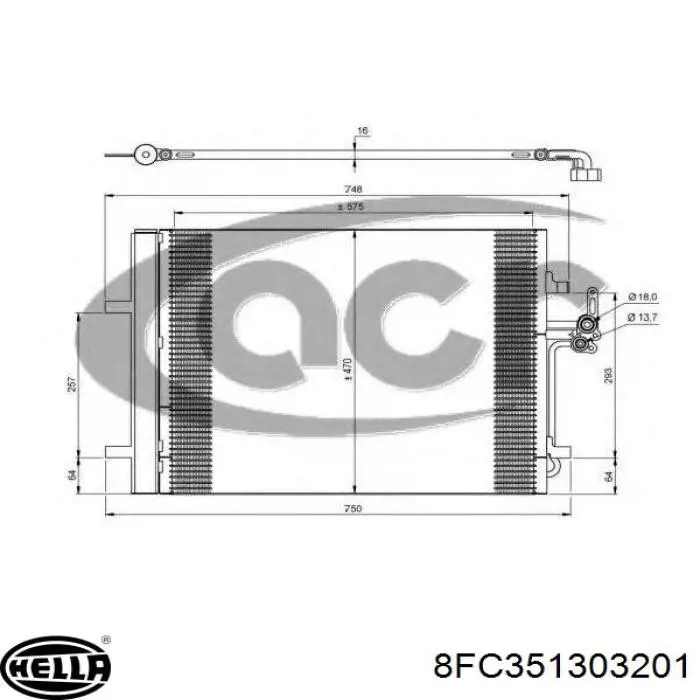Aire acondicionado capacitor HELLA 8FC351303201 precio, desde 44,97 EUR
