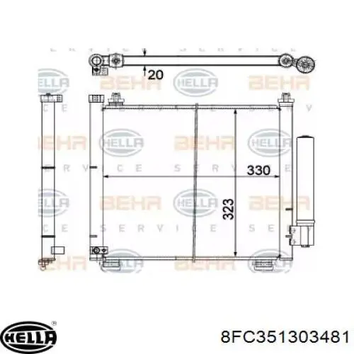 Aire acondicionado capacitor Suzuki 9531086GA0 precio, desde 72,60 EUR