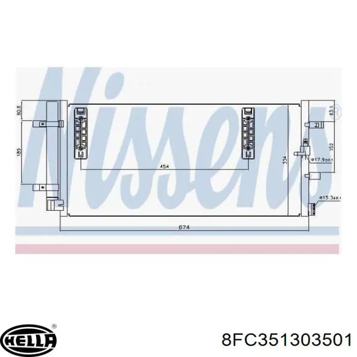 Aire acondicionado capacitor HELLA 8FC351303501 precio, desde 89,36 EUR