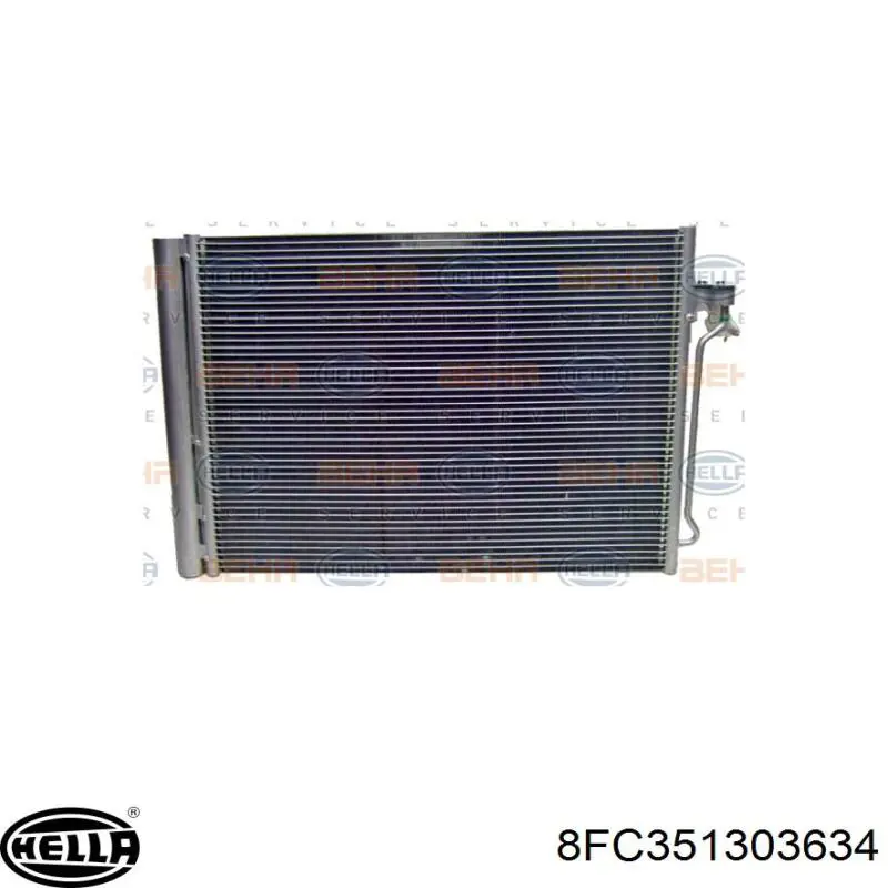 8FC351303634 HELLA condensador aire acondicionado