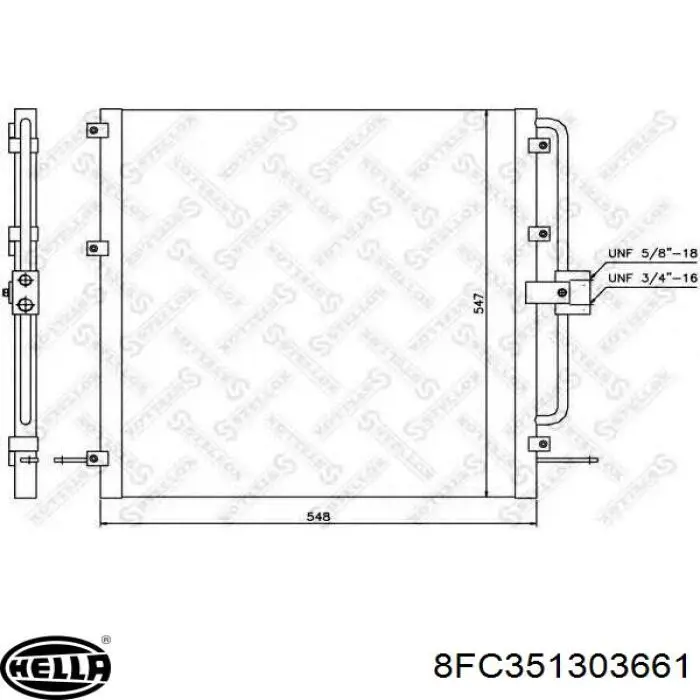 Comprar 9680115580 Peugeot/Citroen Condensador de aire acondicionado