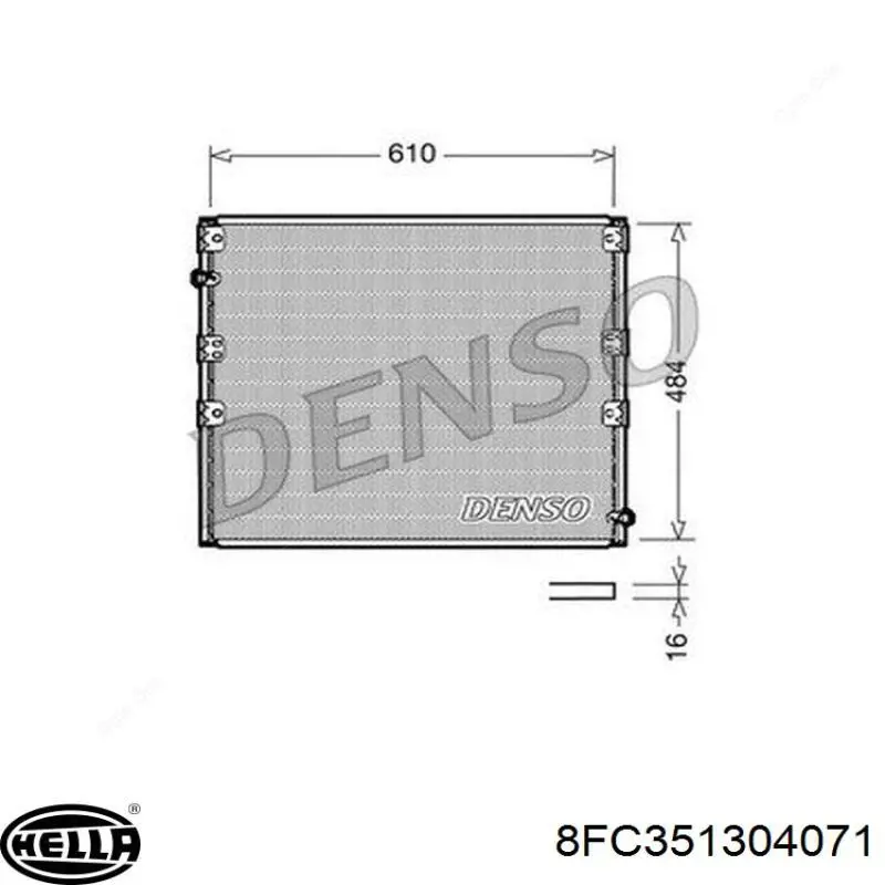 Condensador aire acondicionado 8846060240 Toyota