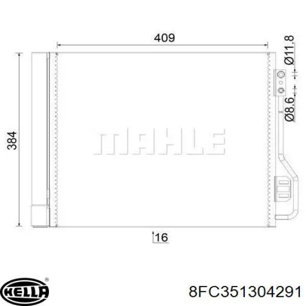 Condensador aire acondicionado 4515000154 Mercedes