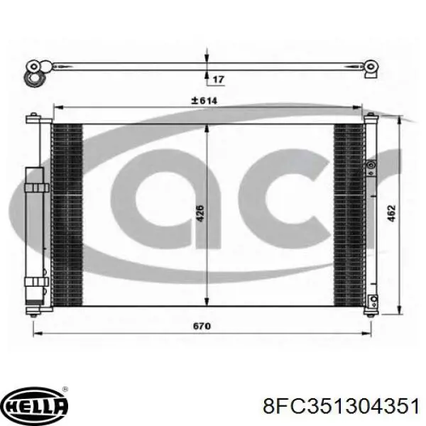 Condensador Mahle Original AC490000S