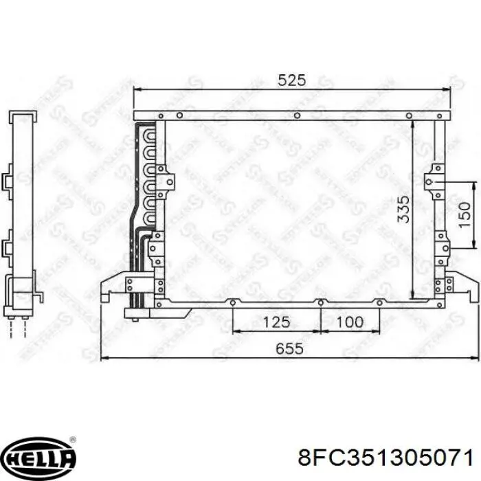 Condensador BMW 64538391416