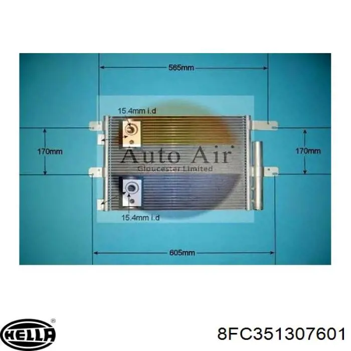 Condensador aire acondicionado 940096 Nissens