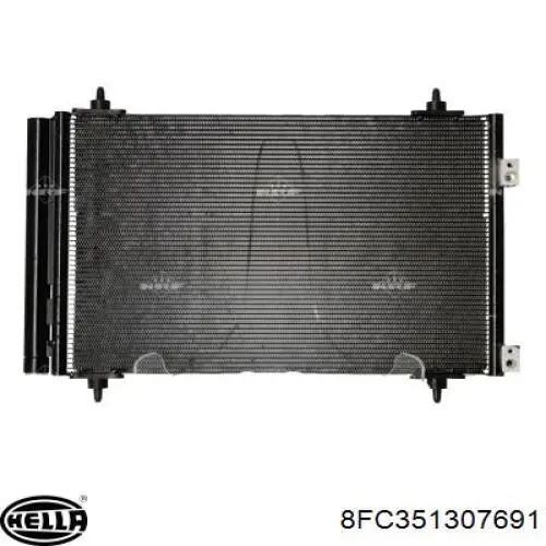 00006455GL Peugeot/Citroen condensador aire acondicionado