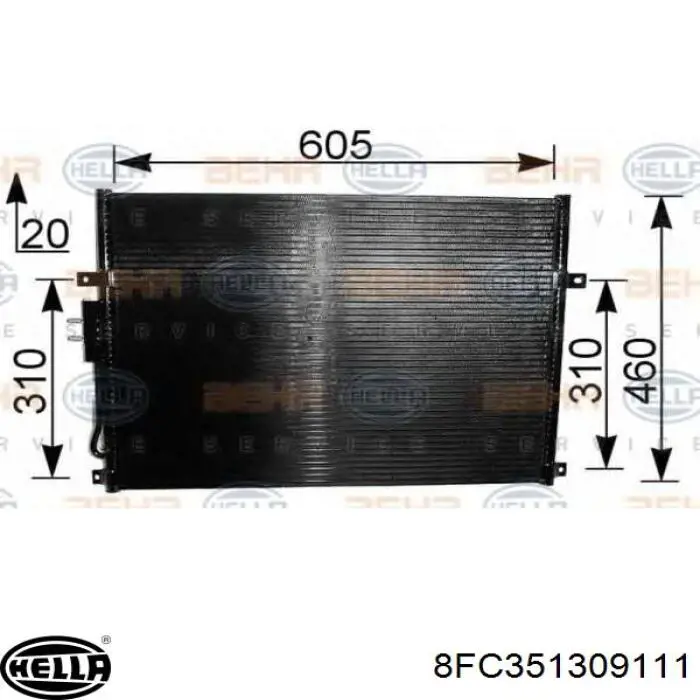 Comprar 261112 Cargo Condensador de aire acondicionado