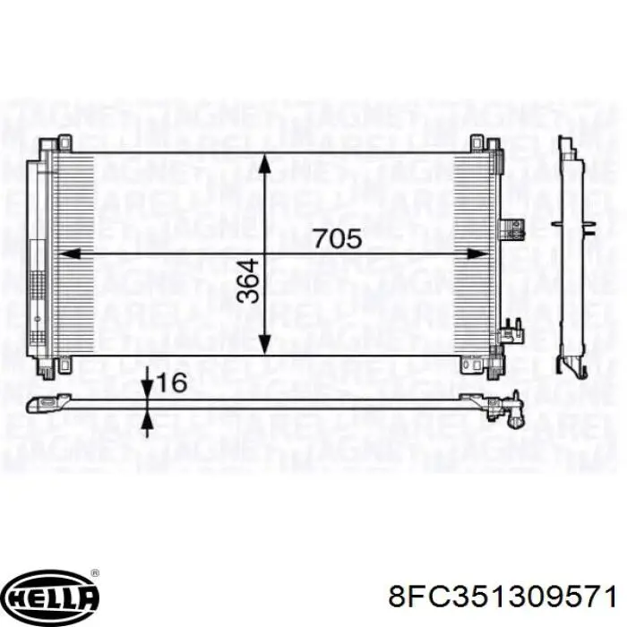 261650 Cargo condensador aire acondicionado