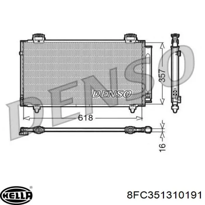 Comprar 8845002240 Toyota Condensador de aire acondicionado