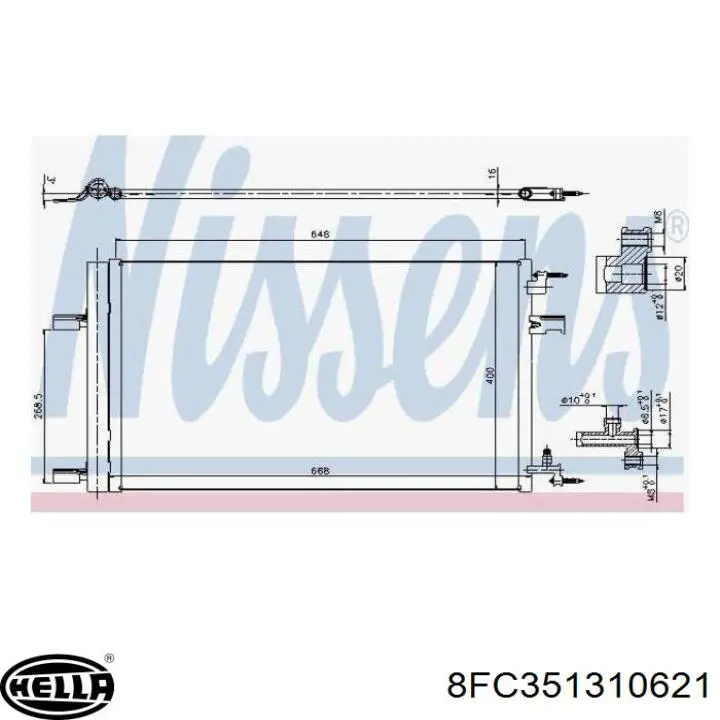 Condensador Dasis 152044N