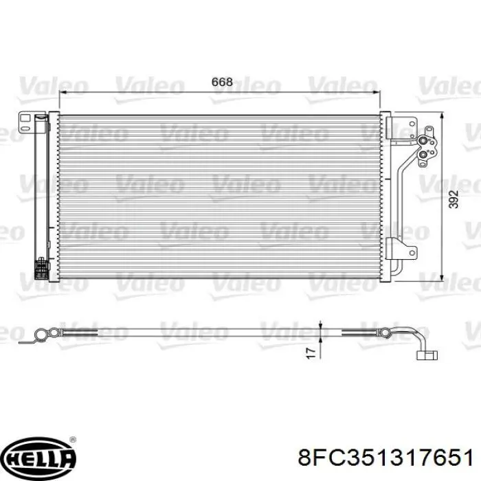 Comprar 9568K8C1S Polcar Condensador de aire acondicionado