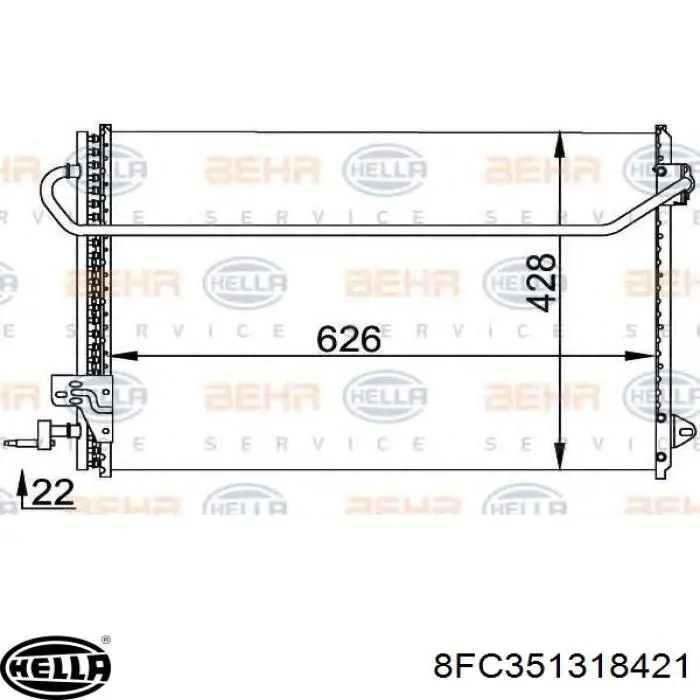 Aire acondicionado capacitor Ford Mustang coupé (2005 - 2014) precio, desde 129,97 EUR