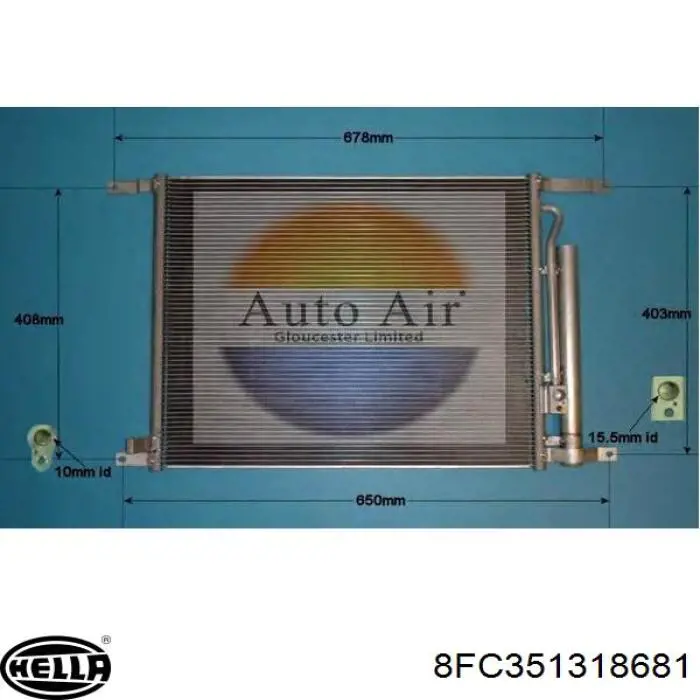 Condensador General Motors 95227757