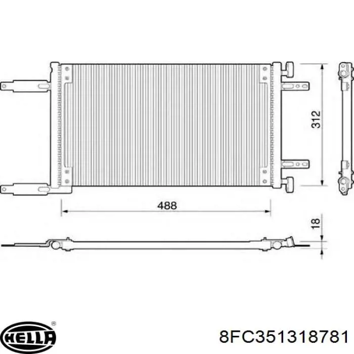 Condensador aire acondicionado 9531065D21 Suzuki