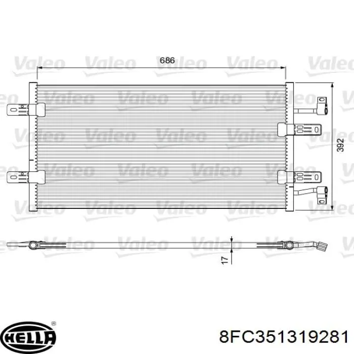 Comprar 4418531 Opel Condensador de aire acondicionado