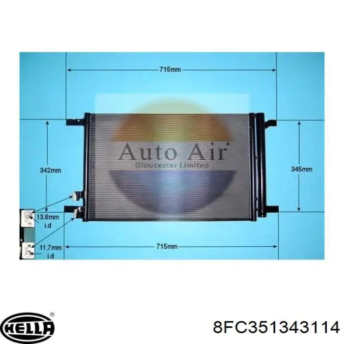 Comprar CD441008 Koyorad Condensador de aire acondicionado