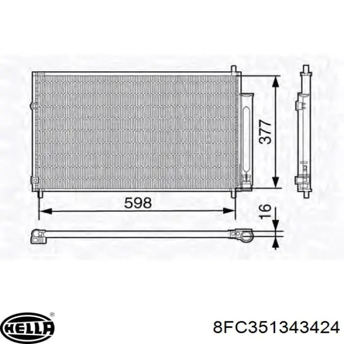 Comprar 88460AZ002 Toyota Condensador de aire acondicionado
