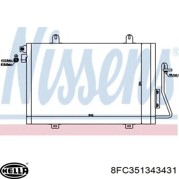 Comprar 8200682406 Renault (RVI) Condensador de aire acondicionado